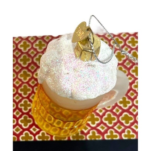 Old World Christmas Beer Stein Blown Glass Christmas Ornament With Glitter Foam - Picture 2 of 6